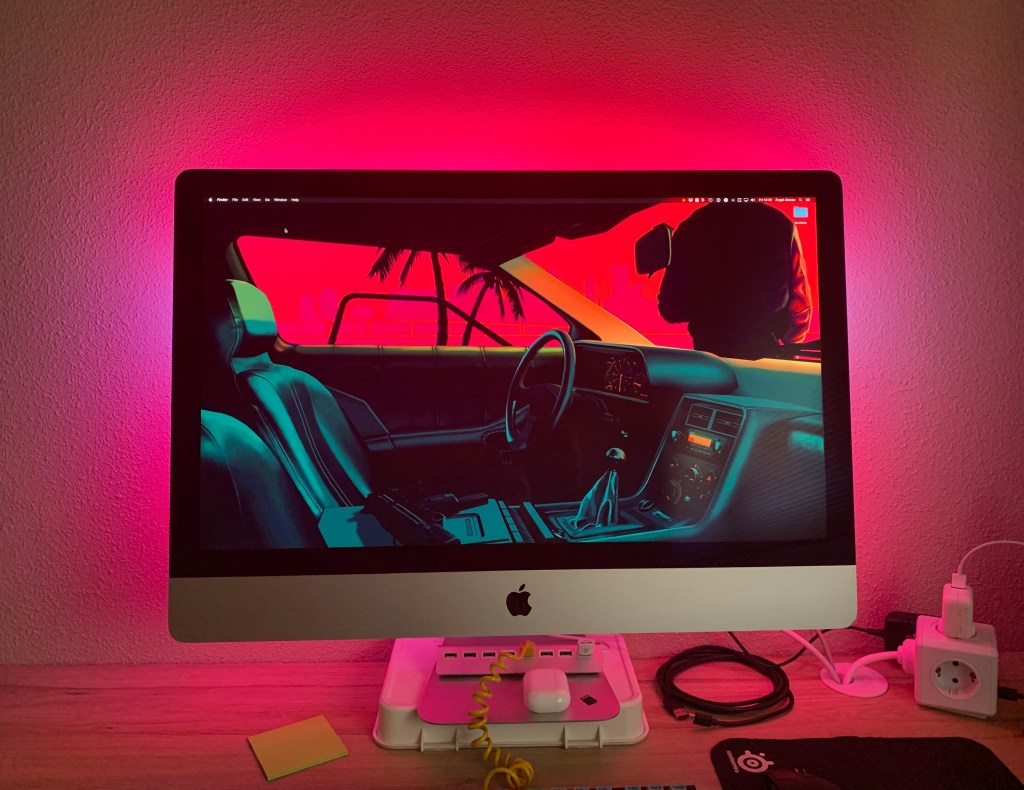 iMac with back lighting